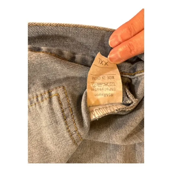 Light Blue‎ Denim Jacket Blue Size XXL - Image 7