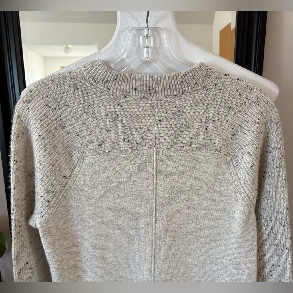 RAG & BONE Cashmere Heathered Gray Crew Neck Long Sleeve Sweater - Image 4