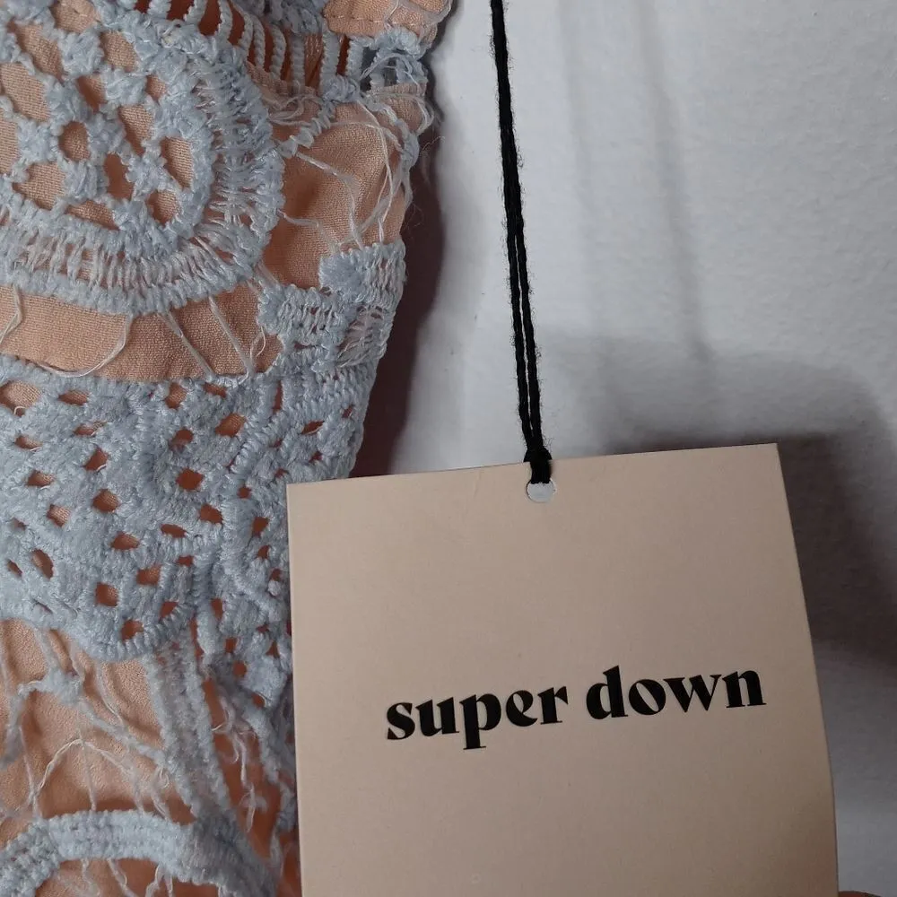 Superdown blue lace dress - Image 3