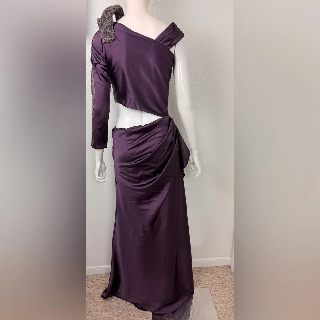 Unbranded Elegant Purple sequined Dress - Image 3
