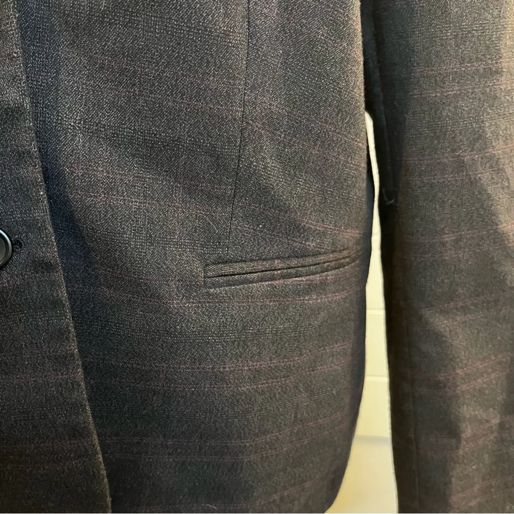 Banana Republic Charcoal Women's Blazer Size 14 School Girl ClassicCore Staple - Image 5