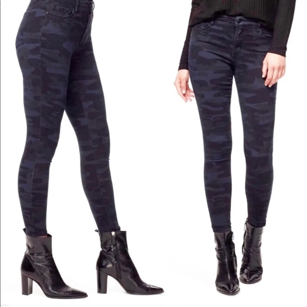 Anthropologie’s Sanctuary Camo Jeans Cotton Skinny Leg Black Size 28 NWT $89.00 - Image 2