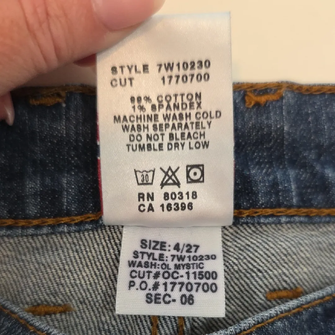 Lucky Brand Jeans Y2K Dungarees Rider Fit Relaxed Women's Denim Blue Size 4/27 - Image 5