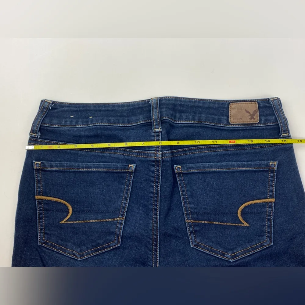 American Eagle Dark Wash Jegging Size 4 Short - Image 7