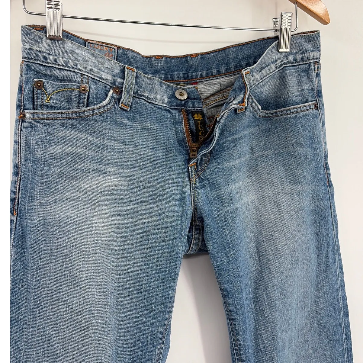 Lucky Brand Socialite Bootcut Y2K Womens Jeans Sz 8 Americana Low Rise USA - Image 3