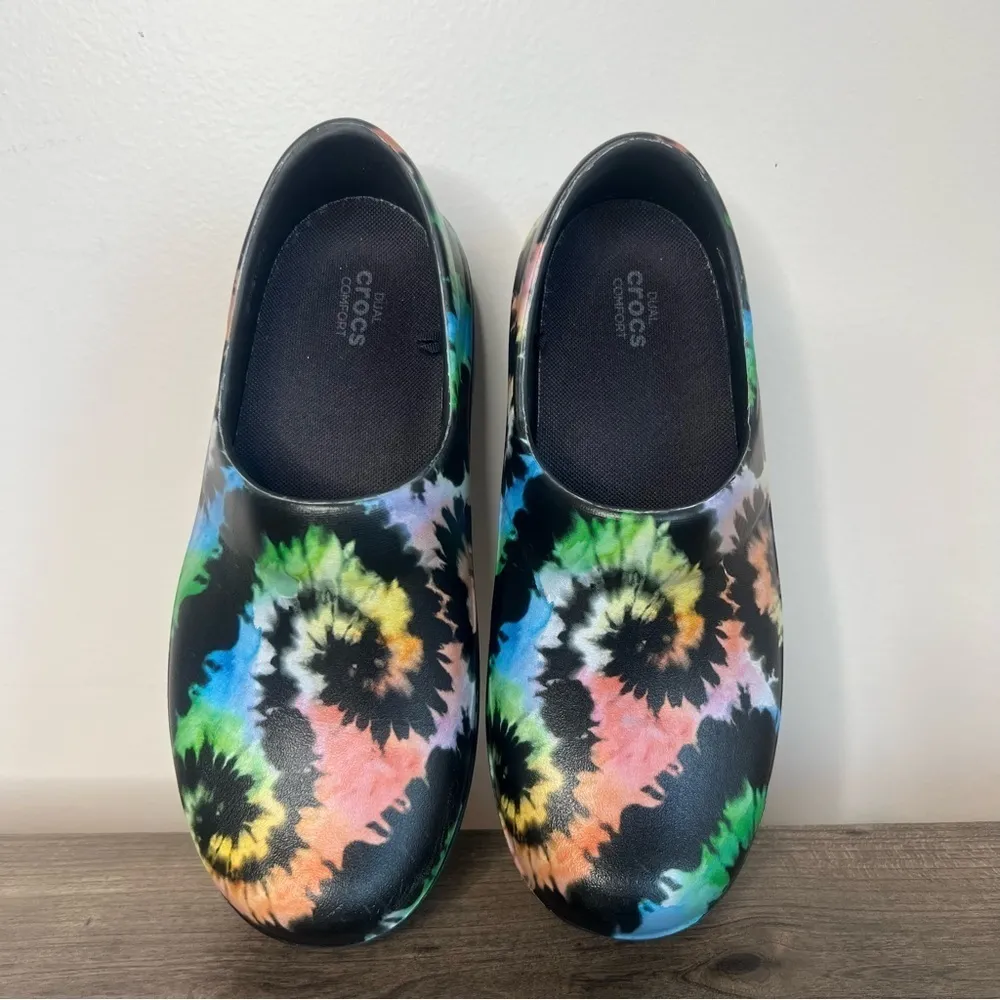 Crocs Neiria Pro II Women's Dual Comfort Tie Dye Graphic Clog Size 8 #B1811 - Image 7
