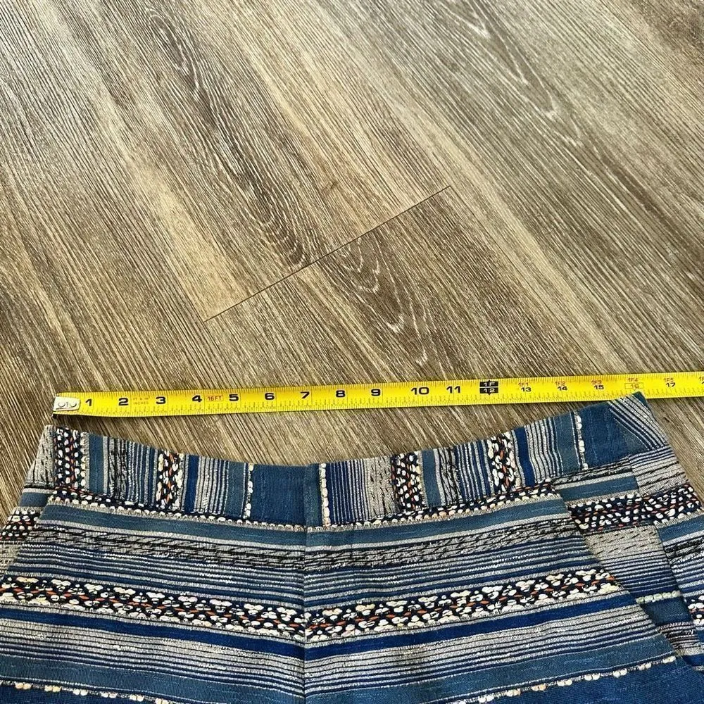 Joie Merci ethnic multi stripe blue shorts - Image 9