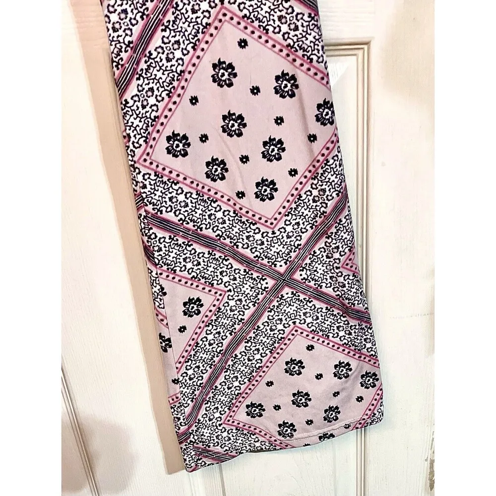 Ladies ShoSho Pants Size Sm Wide Leg Bell Bottom Pink Purple Boho Buttery Soft - Image 3