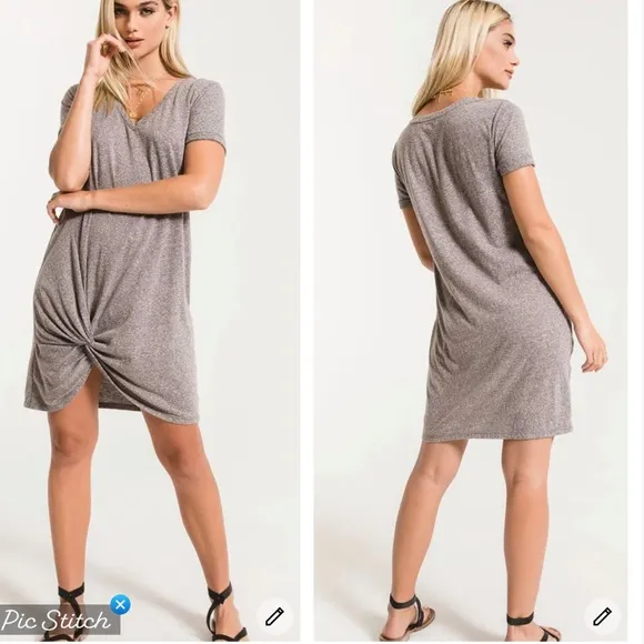 Z Supply Triblend Side Knot Dress - Image 2