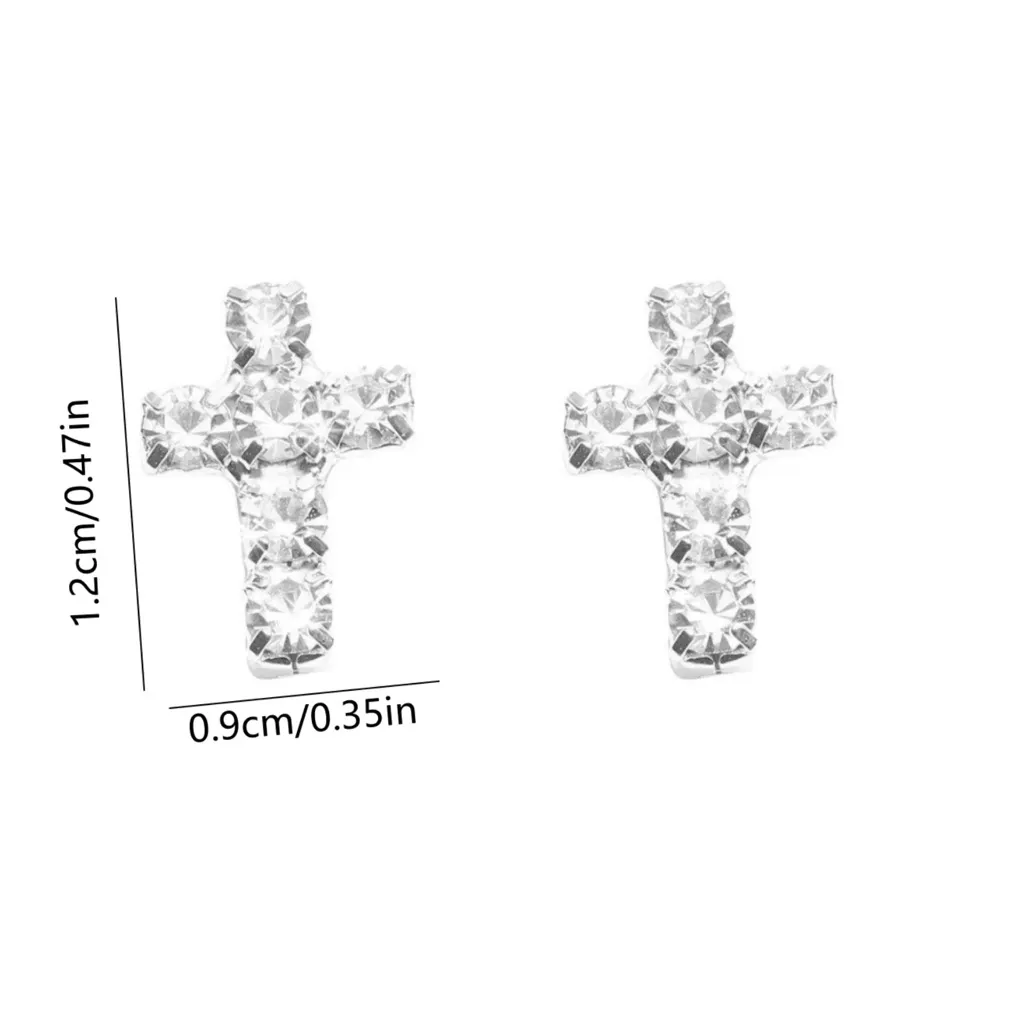 Silver Cross Earrings - Image 4