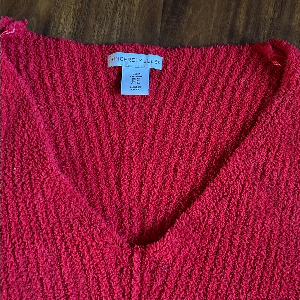 FREE Sincerely Jules Vibrant Red V - Image 2