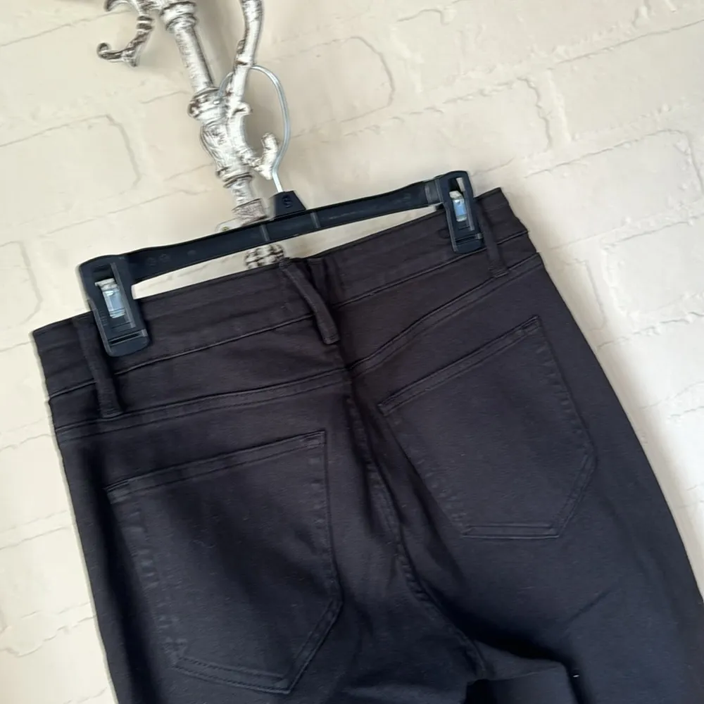 Vineyard Vines jeans Black High-Rise Kick Flare size 27‎ tux velvet striped - Image 5