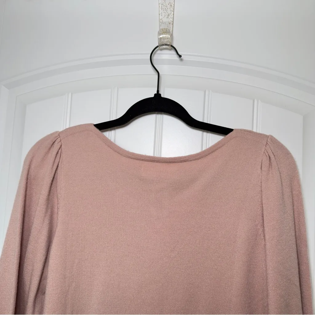 Cactus + Pear Alva Small 3/4 Embroidered Dusty Rose/Mauve Top Keyhole Detail NWT Pink - Image 4