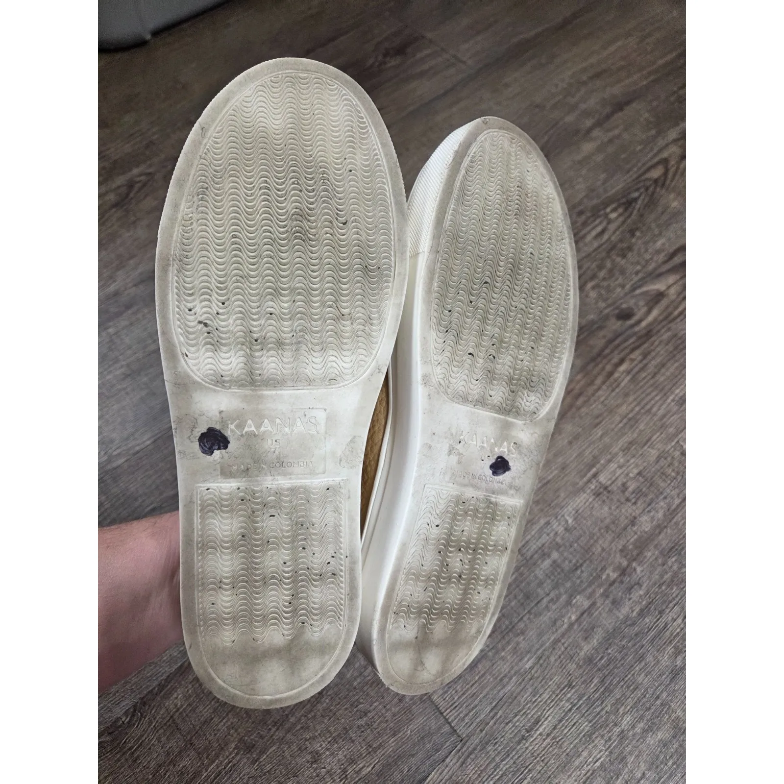 Kaanas Women's Brown Genuine Leather Lace Up Sneakers Shoes Size 7 - Image 7