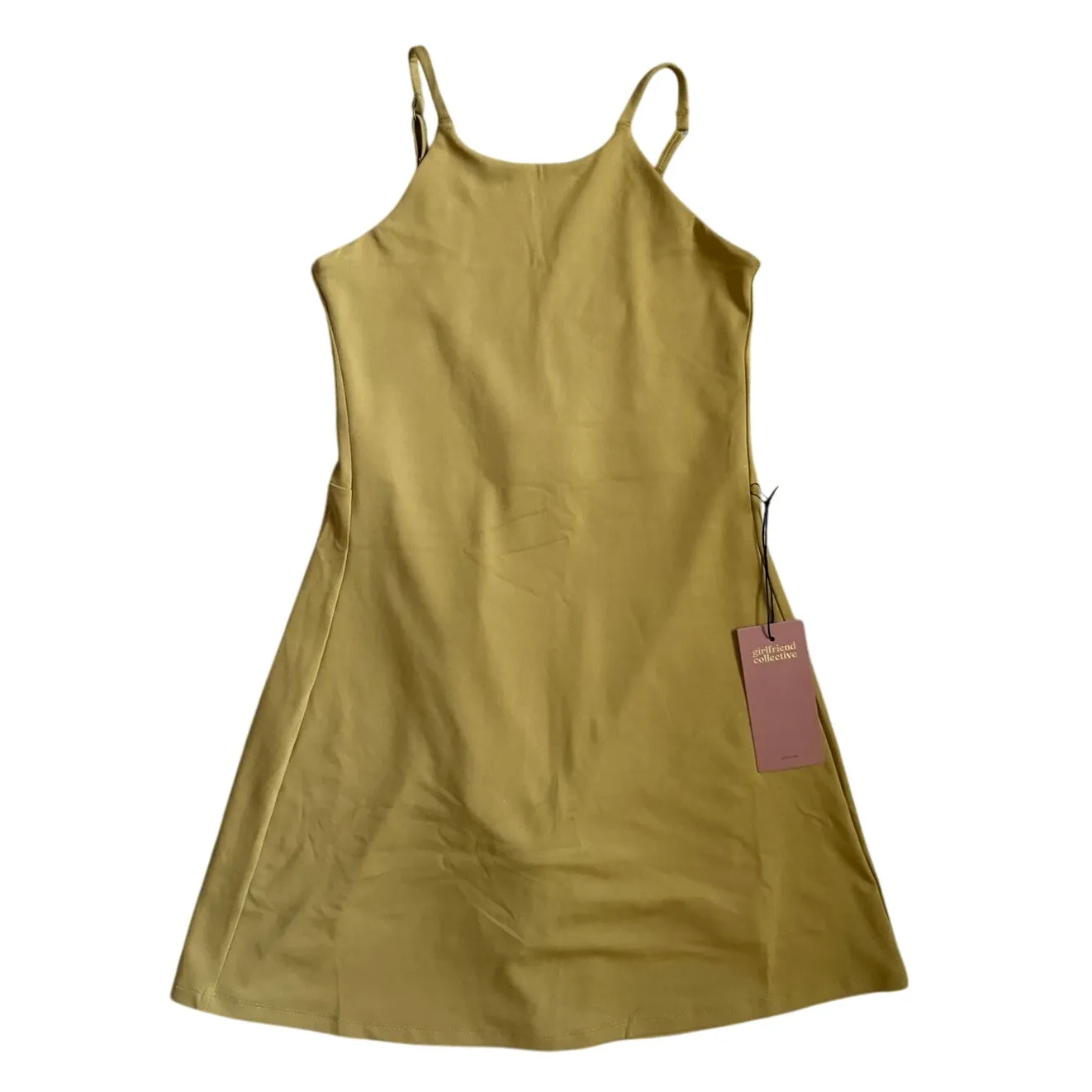 Girlfriend Collective Naomi Built-In Shorts Tennis Dress in‎ Saturn Size Small - Image 5