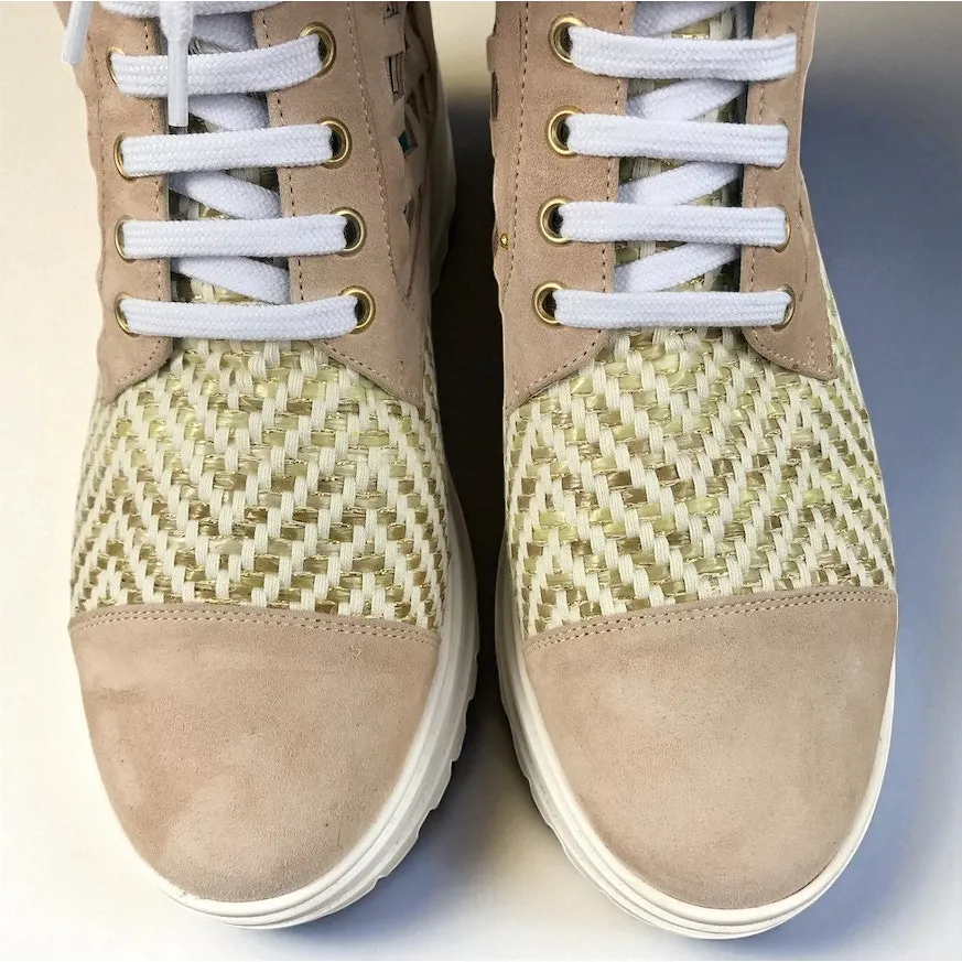 VALENTINA RANGONI Firenze Bree in Sand Shoes Sz 7.5 Rare Designer Boho Unique White - Image 4