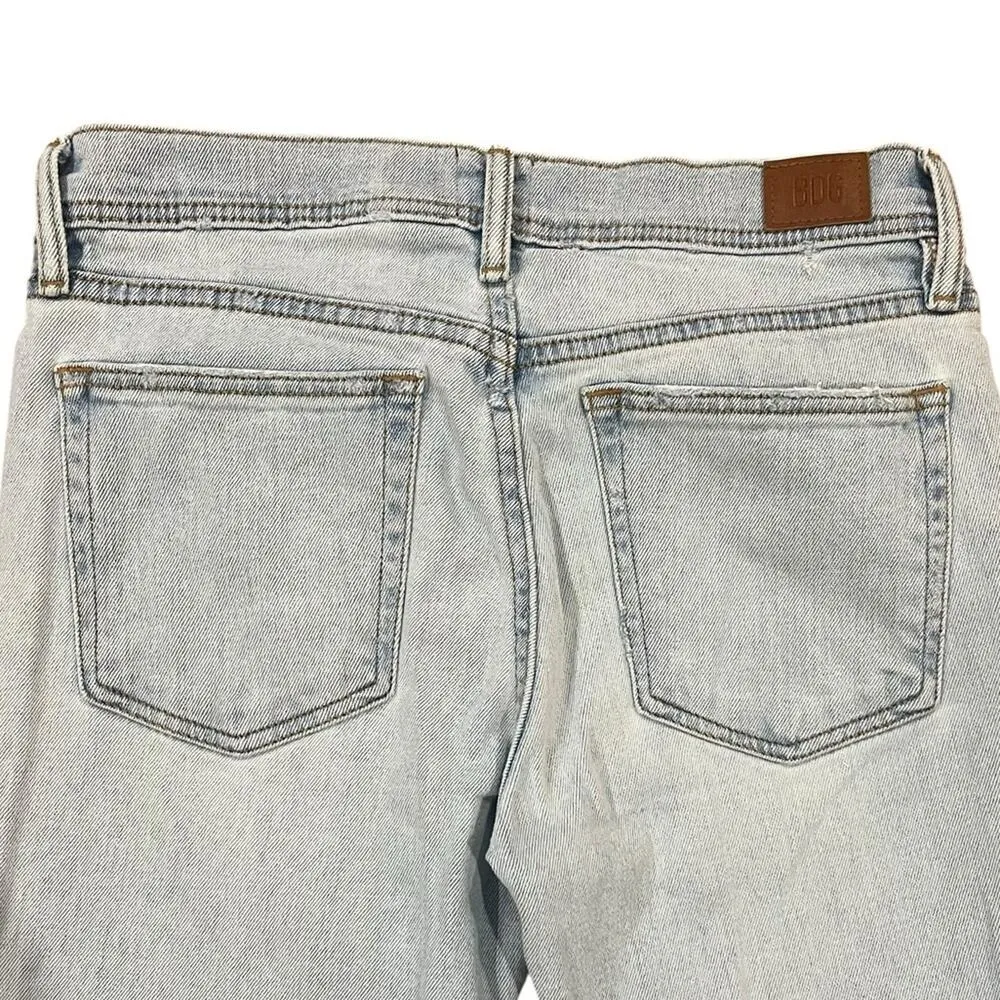 Urban Outfitters BDG Womens Skinny Jeans 29/32 Stretch Light Wash Freyed Hem - Image 7