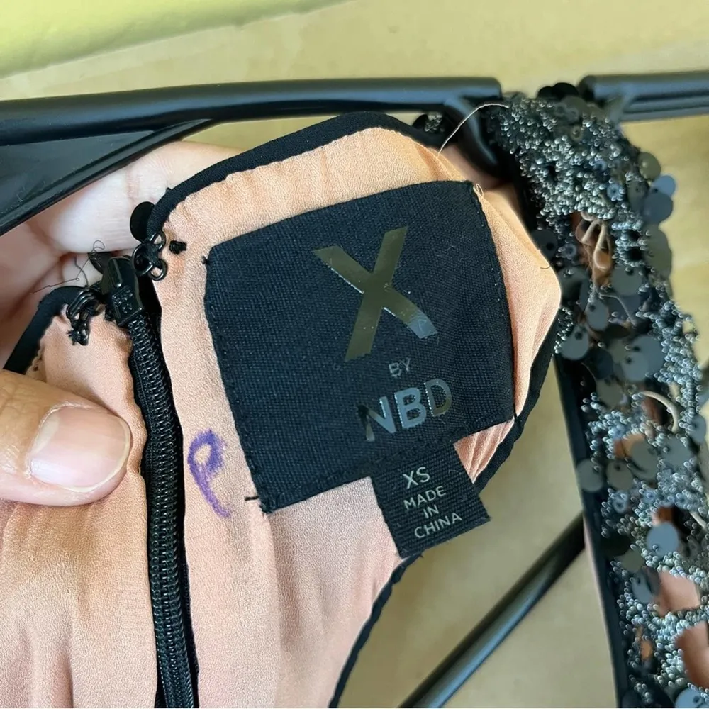 X by NBD Black Sequin Mini Dress - Image 9
