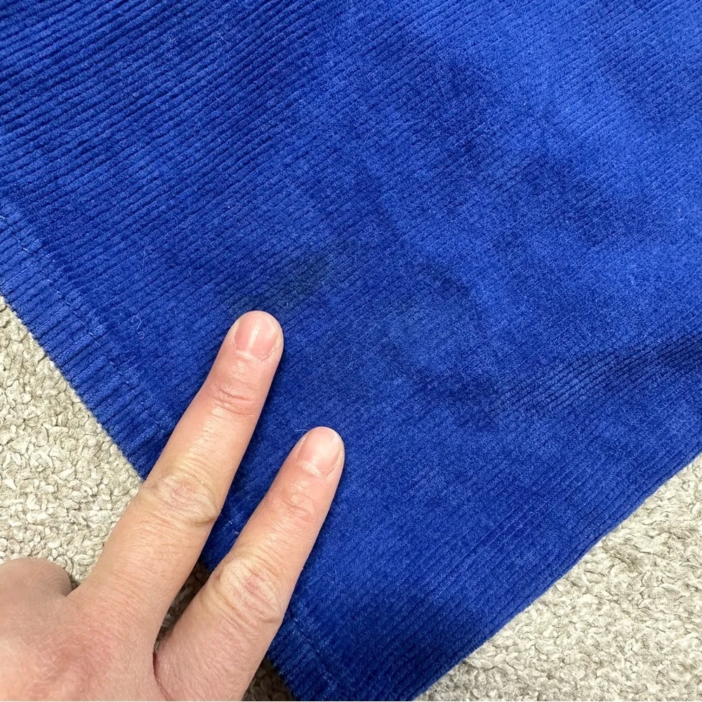 ROLLA’s Women’s Corduroy High Rise Wide Leg Straight Leg Pants in Cobalt Blue 24 - Image 16