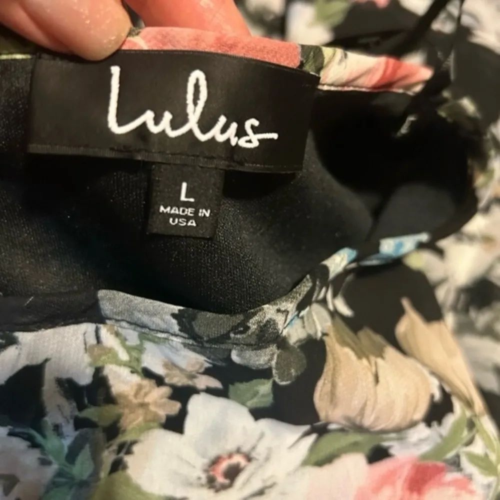 Lulus Spring My Bell Black Floral Print Ruffled Puff Sleeve Mini Dress - Image 6