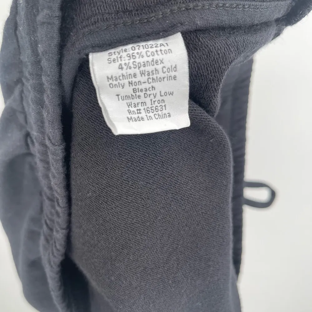 CALME By Johnny Was Skirt Size Large Terry Commuter Short Black NWT Athleisure - Image 11