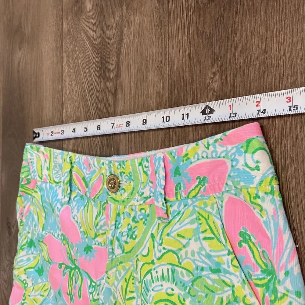 Lilly‎ Pulitzer 2.5” The Walsh Short Coconut Jungle Multicolor Cotton Shorts 00 - Image 4