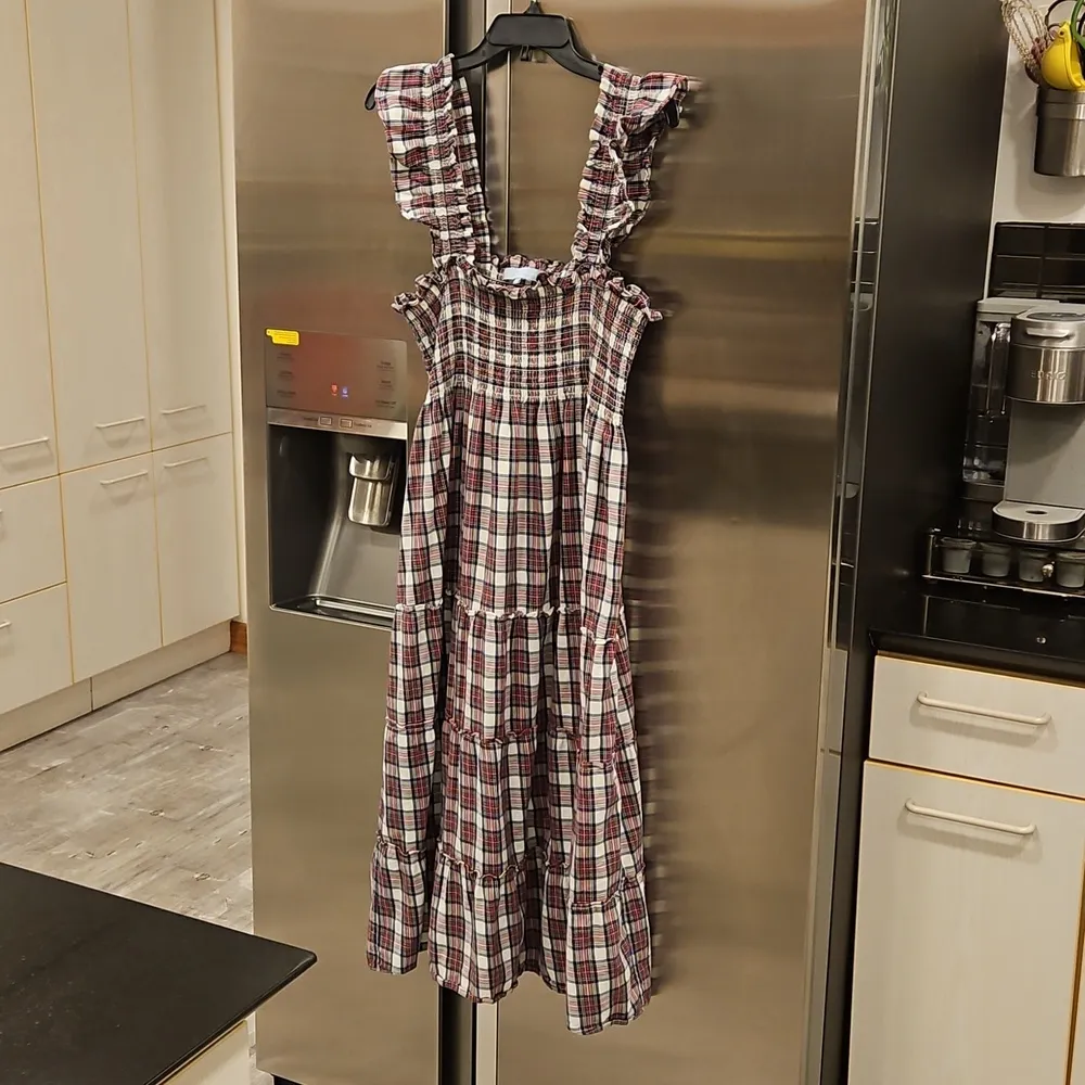 💕HILL HOUSE💕 Ellie Nap Dress ~ Multi-Color Tartan Plaid Print Large - Image 11