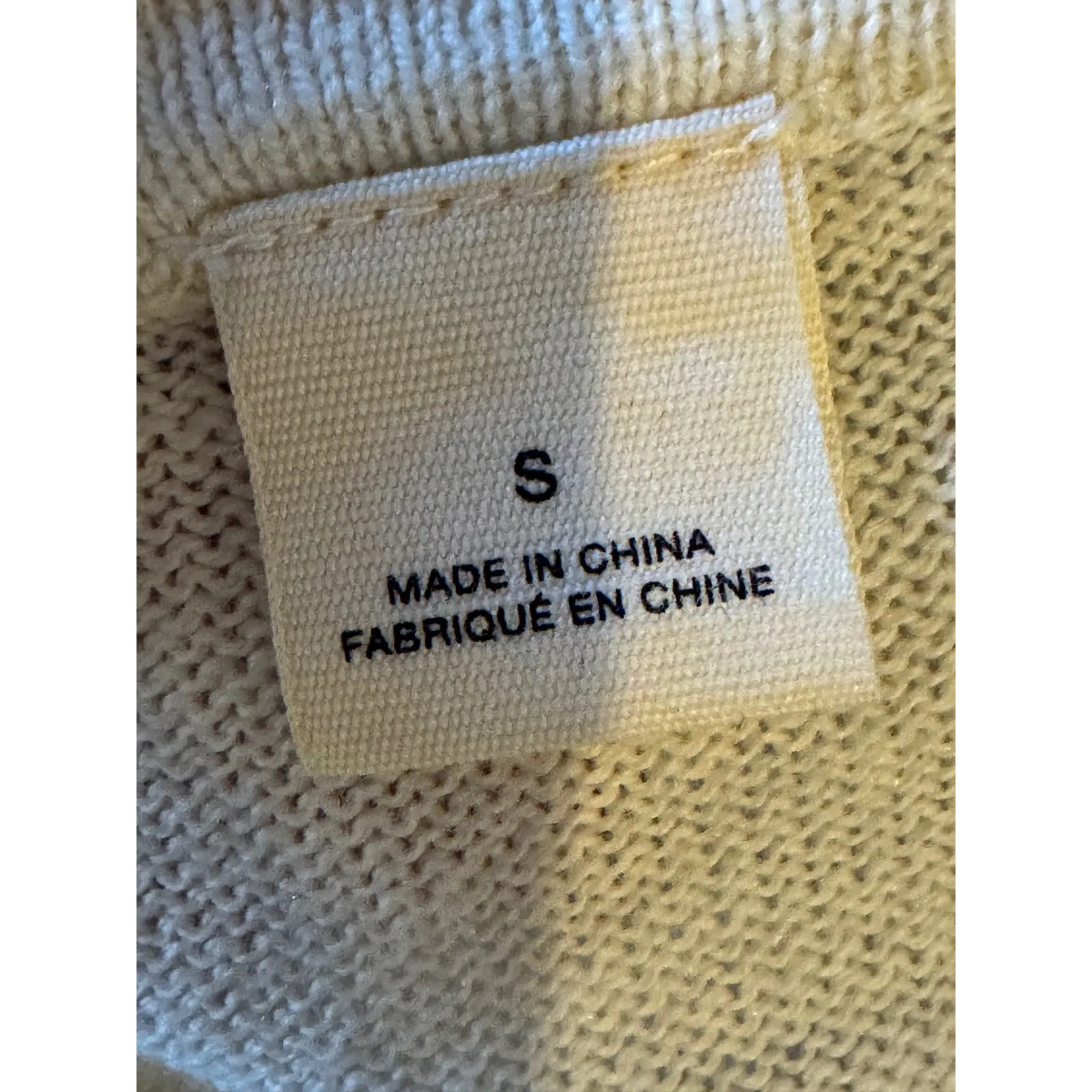 Moth Anthropologie Sweater Women Small Ivory Knit Peplum Tie Back‎ Short Sleeve - Image 10