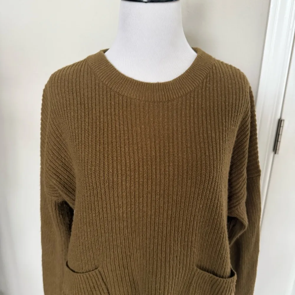 Madewell Ribbed Dropped Shoulder Sweater Size Medium - Image 3
