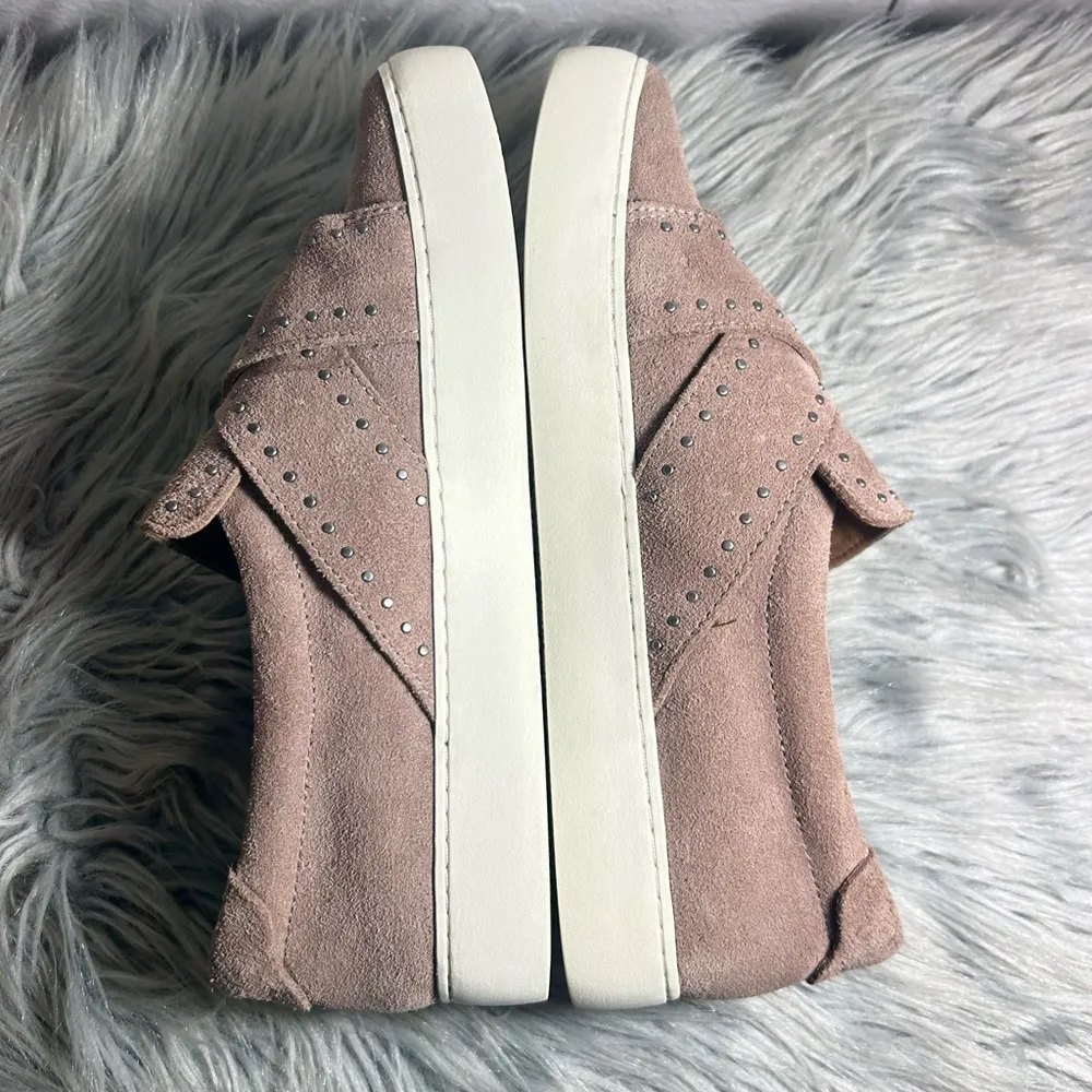 FRYE Nina Stud Slip On Suede Dusty Rose Sneakers Size 9.5 W - Image 11
