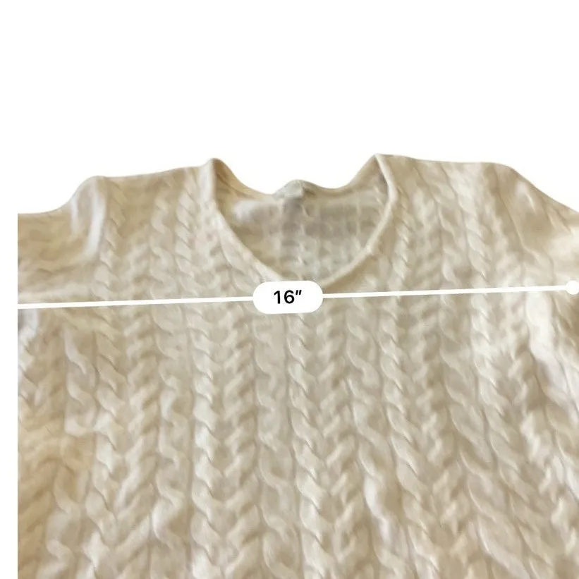 GARNET HILL Size Small 100% Cashmere Pullover Sweater Cable Knit Lightweight - Image 6