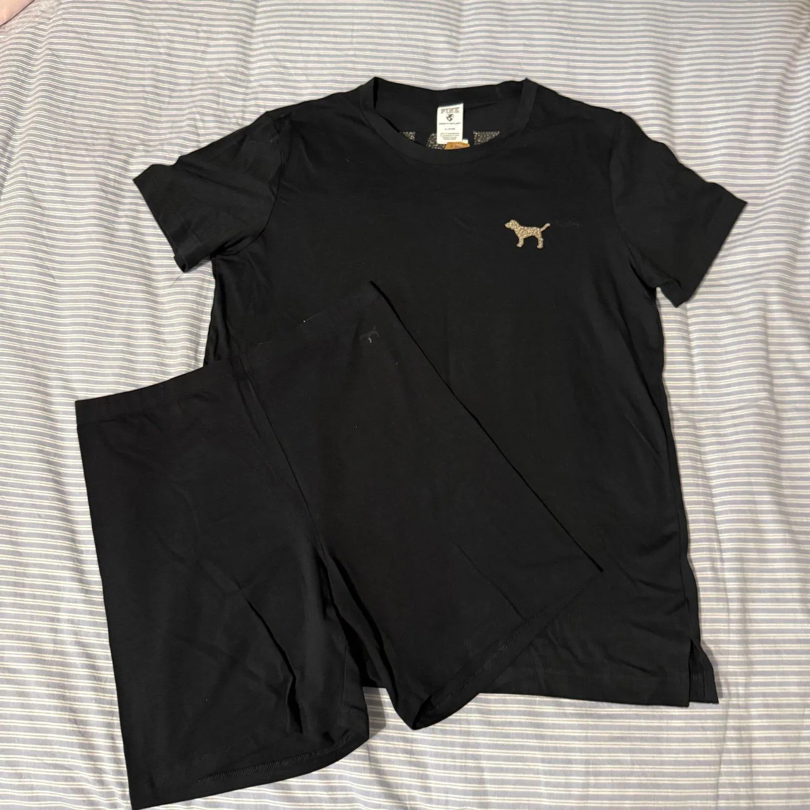 PINK Victoria Secret T-Shirt and Short Set - Image 2