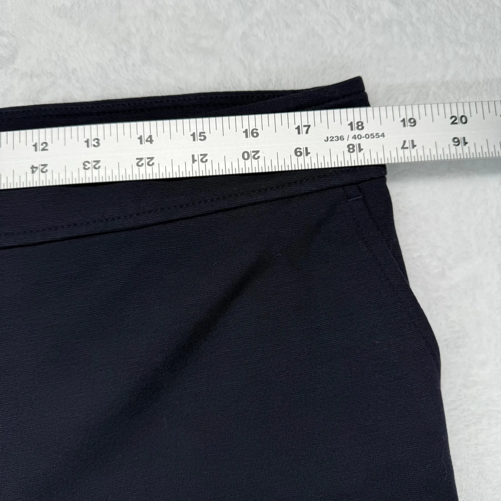 Talbots Knit Pants‎ Wide Leg Petite Black Fabric Knit in Italy 16P - Image 2