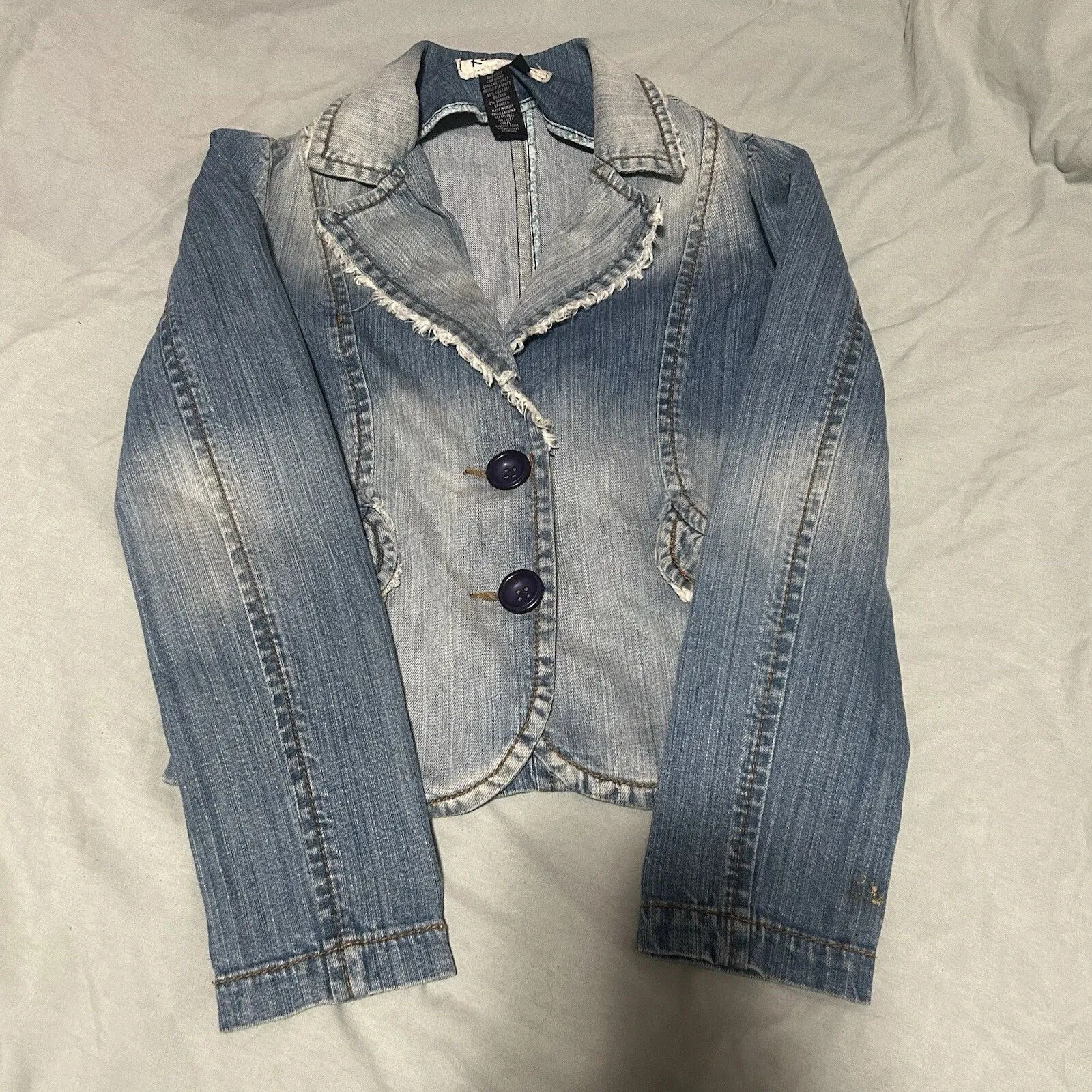 Vintage Ombre Denim Jacket Rampage Size S - Image 4