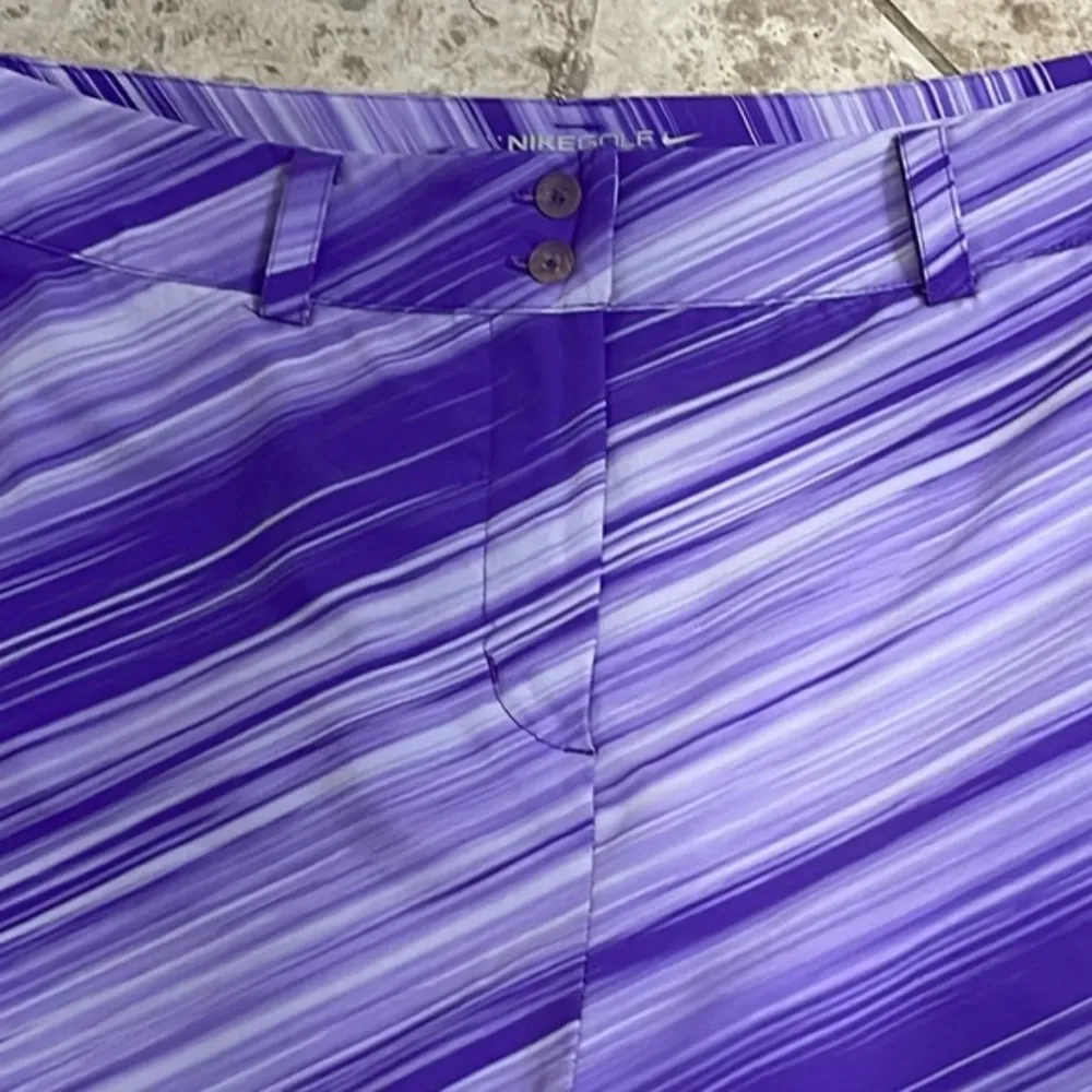NIKE Golf Purple Speed Striped Skirt Size 12 - Image 8