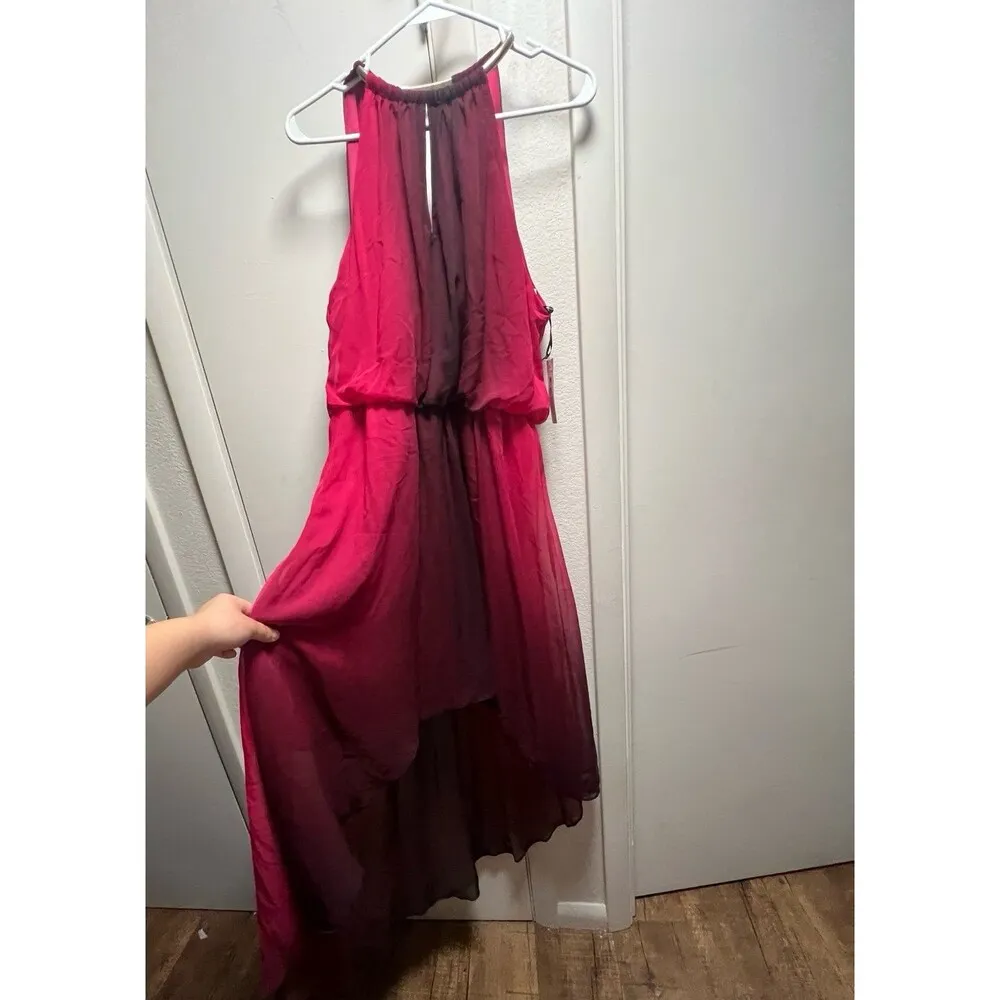 NWT Bisou bisou red ombre halter dress - Image 3