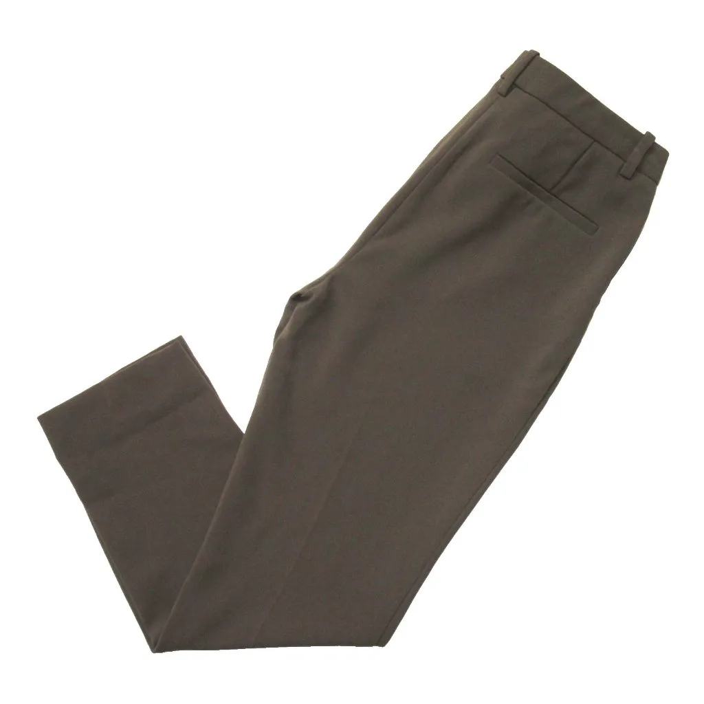 NWT THEORY Treeca in Mink Brown Admiral Crepe Tapered Slim Ankle Pants 00 - Image 4