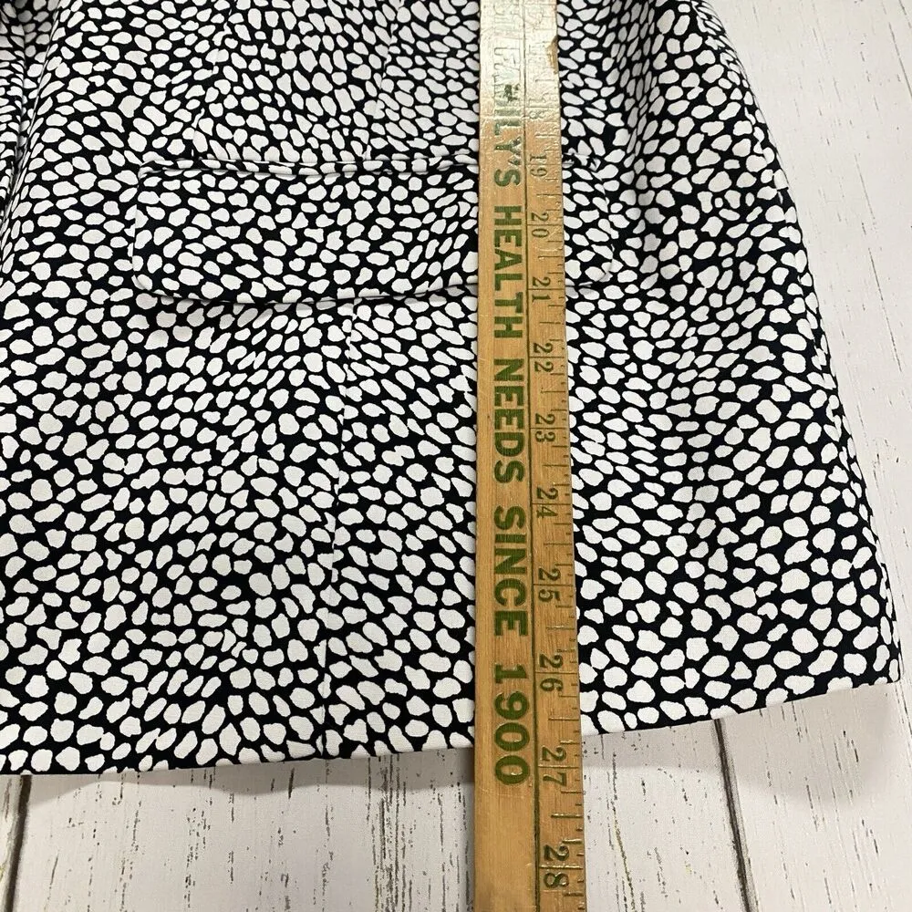 Lane Bryant Plus 28 Modernist Collection Black White Blazer Jacket Office Wear - Image 7