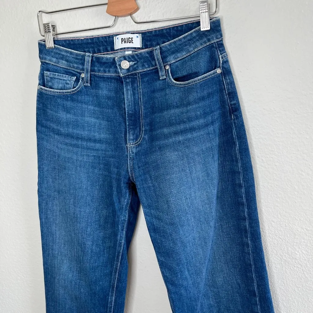 Paige Womens 26 Leenah Ankle Wide Leg Freesia Gardening Hem Jeans Size 26 - Image 4