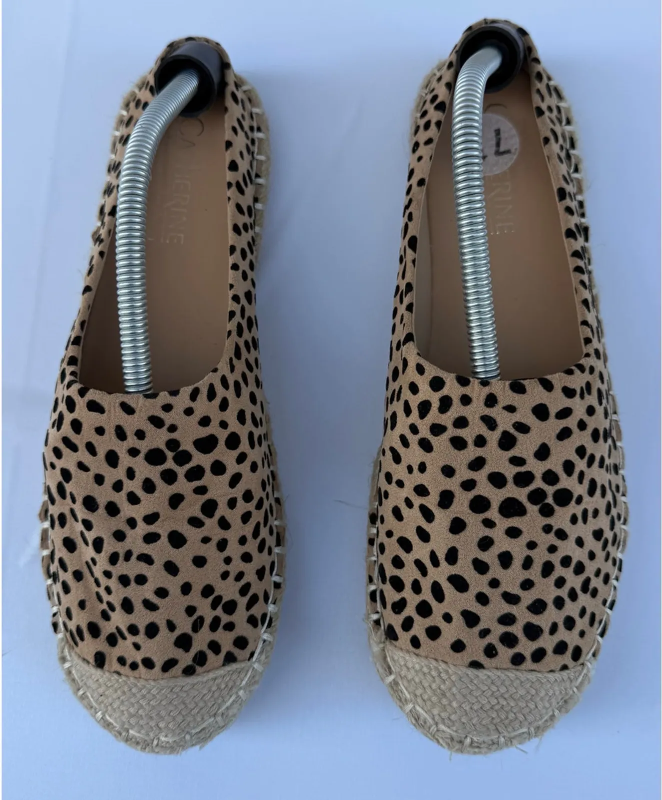 Catherine Malandrino Animal Print Slip-On Flats Espadrilles Size 7.5 - Image 1