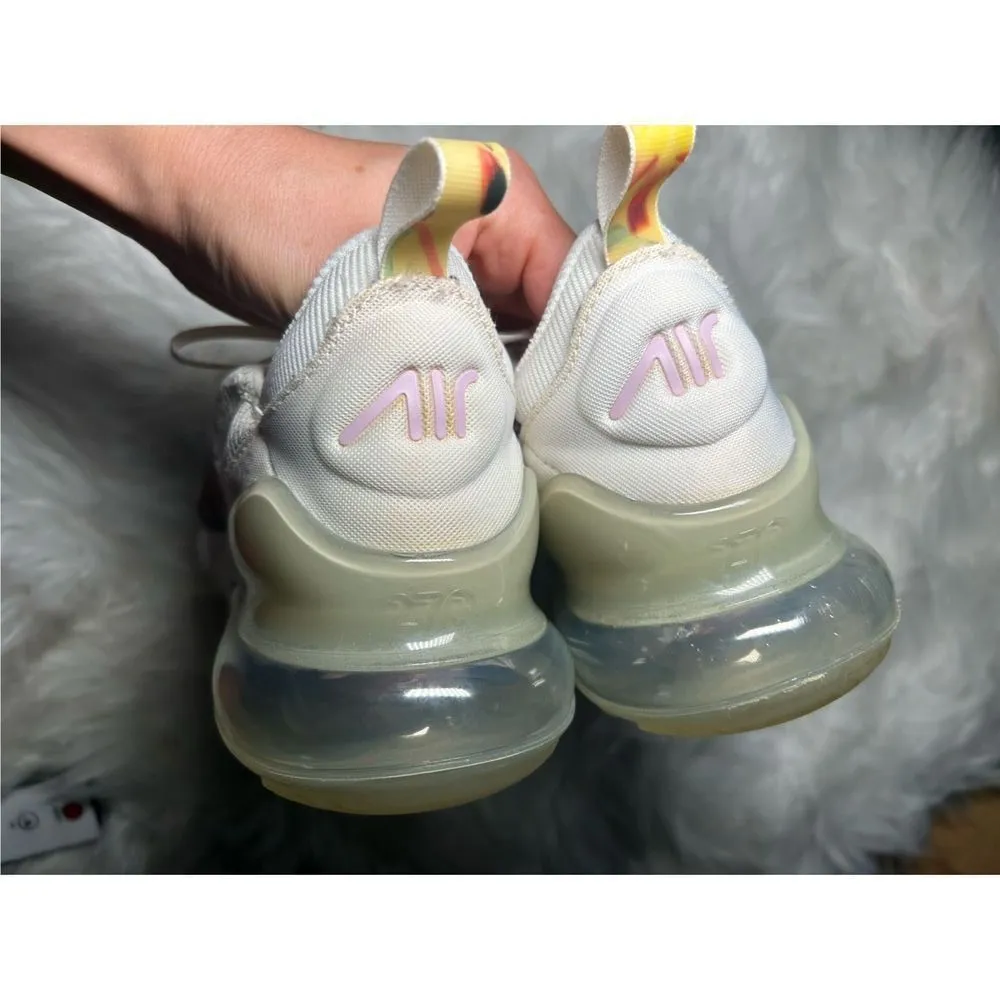 NIKE AIR MAX 270 SNEAKERS FLORAL SUMMIT WHITE ARCTIC PINK  AT6819 100 SZ 9 - Image 2