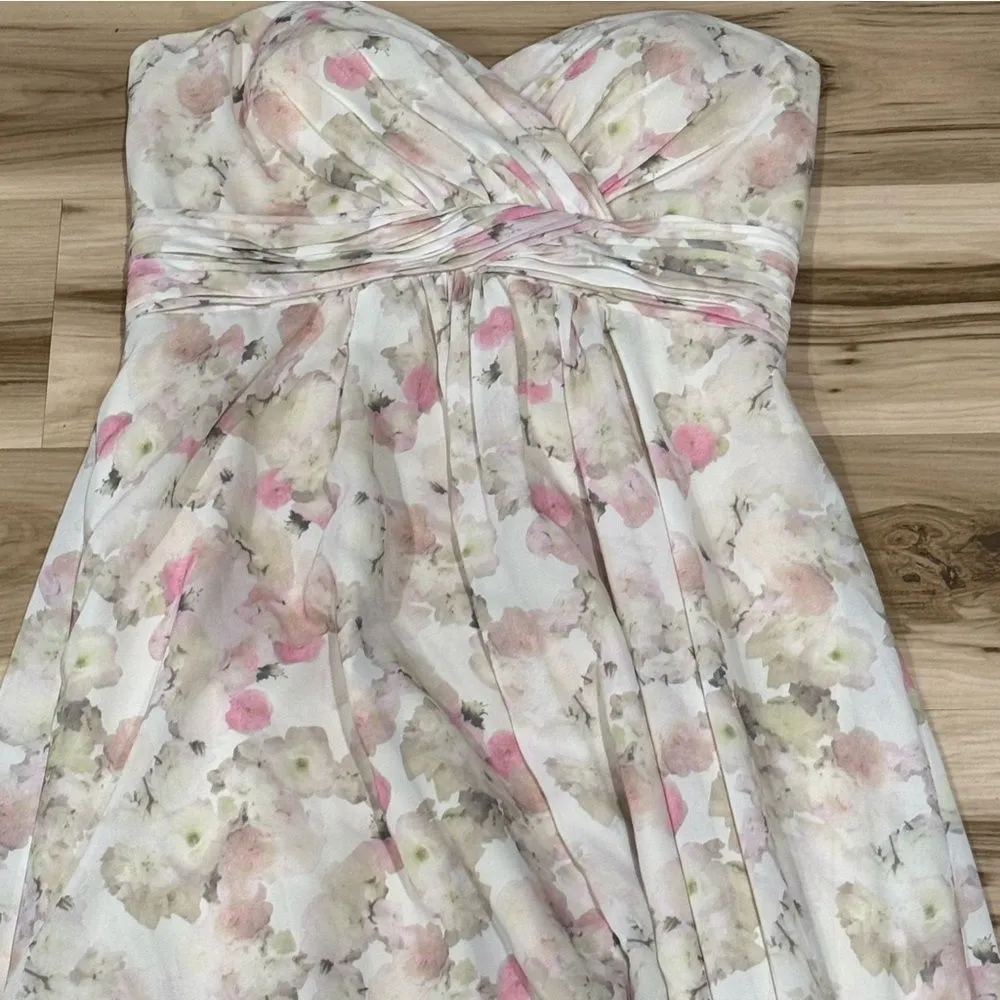 Christina Wu Blush Bouquet Floral Dress Bridesmaid Prom Women’s 14 - Image 3