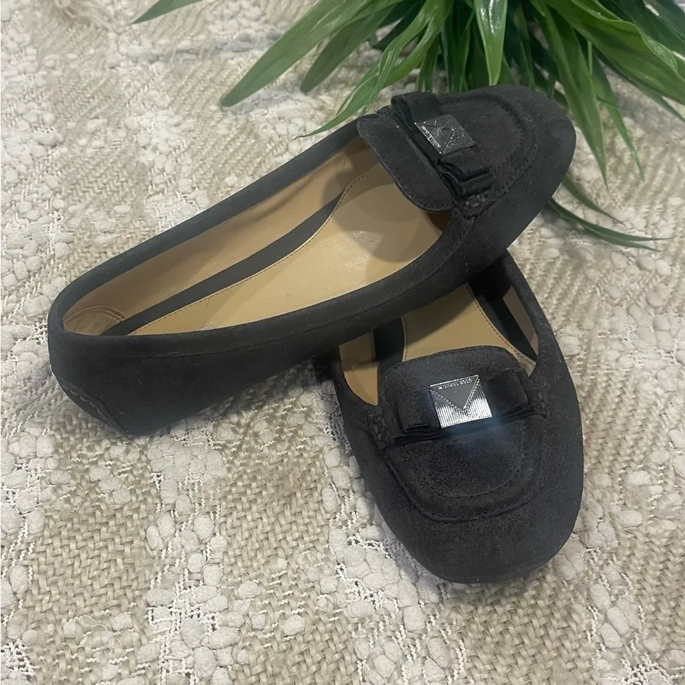Michael Kors Caroline MOC Moccasin Flat Suede Gray Size 7.5 - Image 3