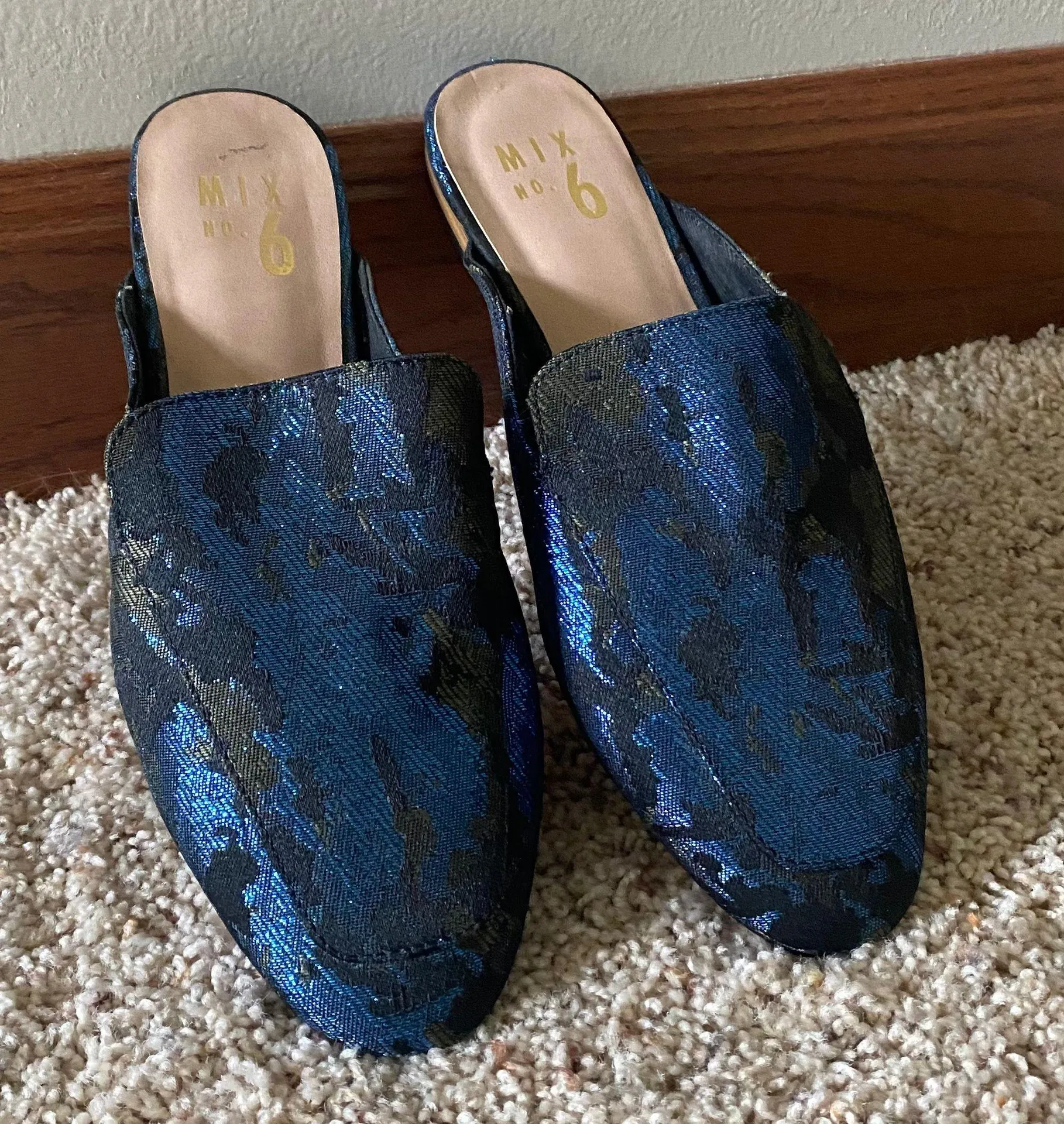 Sparkly Patterned Mules - Image 3