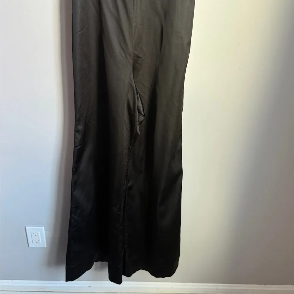 STAUD Donna black flare leg square neck jumpsuit. 10 - Image 7