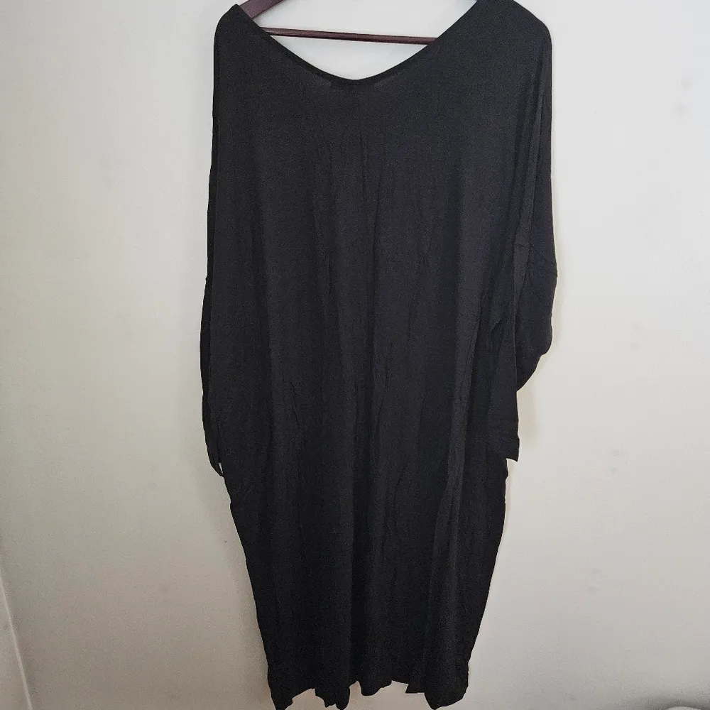 Yana K Dress 3/4 Lisa Long Sleeve Black Neutral Casual Oversized Loose Fit Size undefined - Image 5