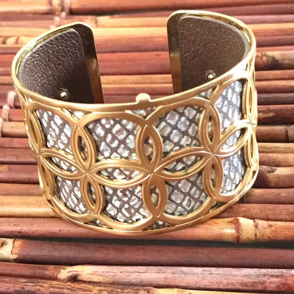 Brighton  Gold and Silver Dynamic Cuff Bracelet - Image 6