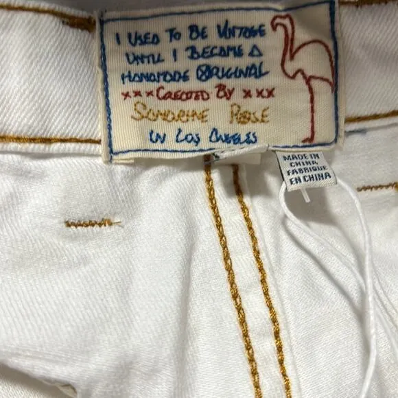 Free People x‎ SANDRINE ROSE Wide Leg Baggy 90s Pants Size 25 NWT - Image 8