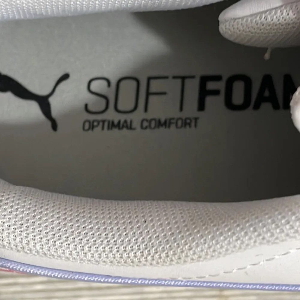 Puma White PUMA Vikky V2 Leather Sneakers - Image 4