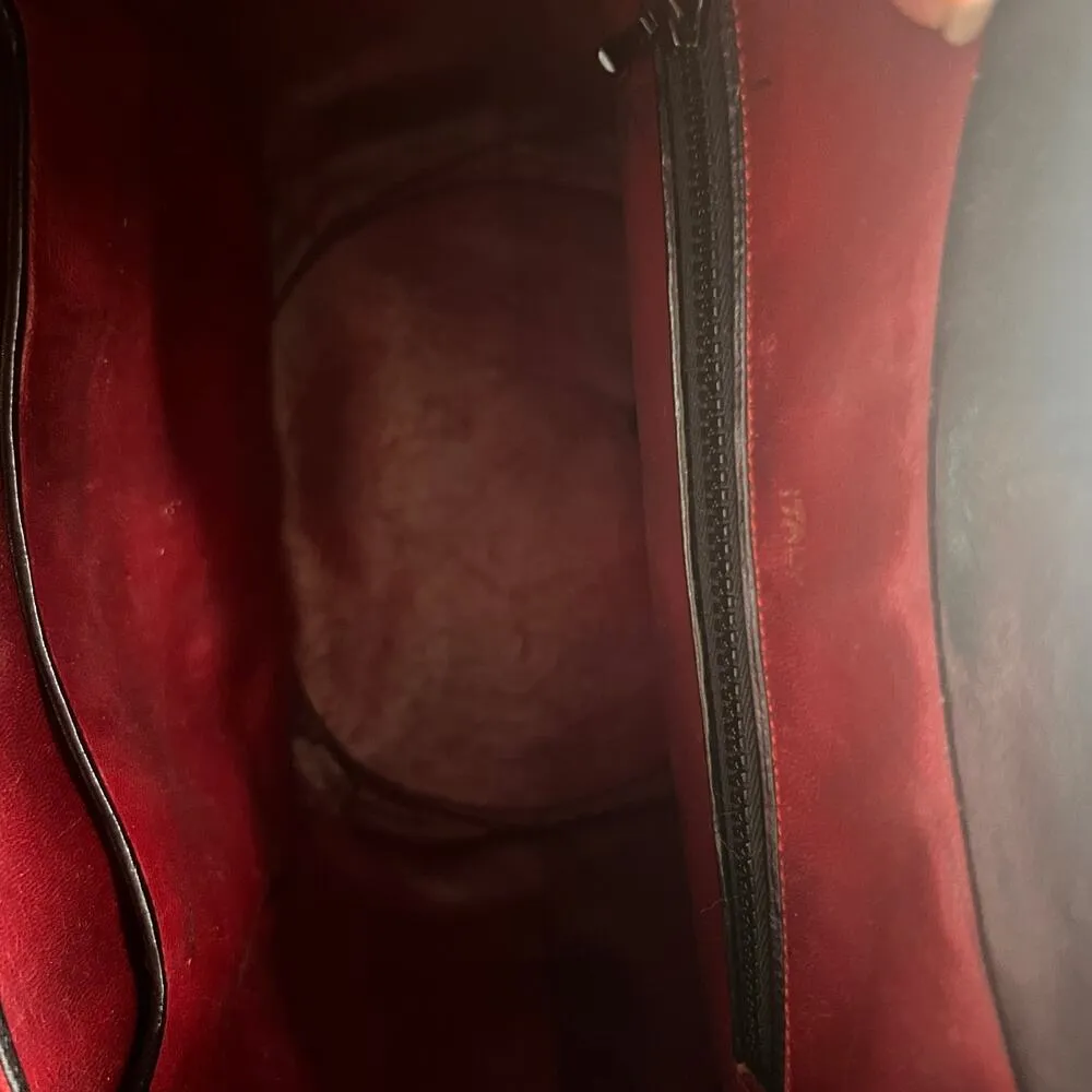 Vintage Koret Italy Woven Purse with Wooden Handle Black - Image 7